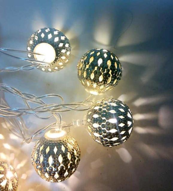 Фото 2 Гирлянда MHZ LED 20 WW metal Warm White