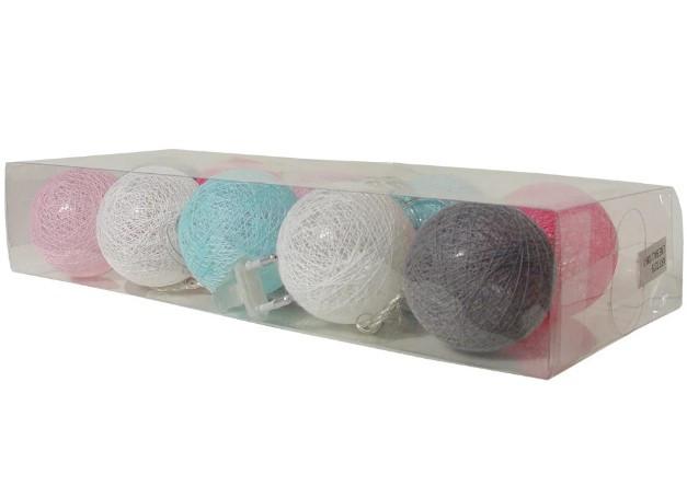 Гирлянда Тайские шарики Xmas Balls 7279 2 м 10 LED-ламп, коннектор, разноцветная