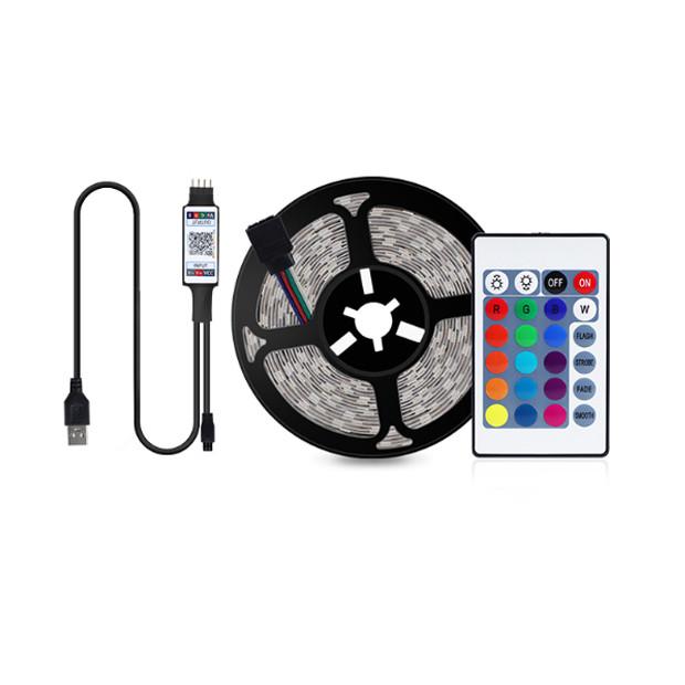 Cветодиодная лента с пультом UKC 5050 RGB, 2м