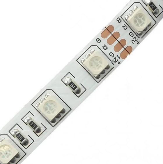 Фото 1 Светодиодная лента с пультом и контроллером MHZ SMD 5050 RGB 7373, гибкая