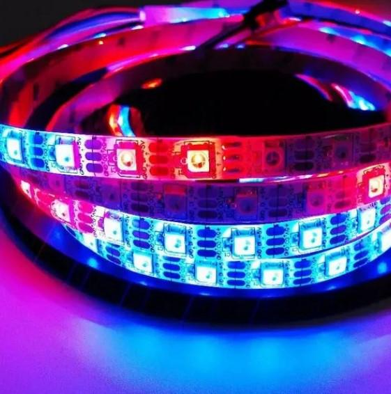Светодиодная лента с пультом и контроллером MHZ SMD 5050 RGB 7373, гибкая