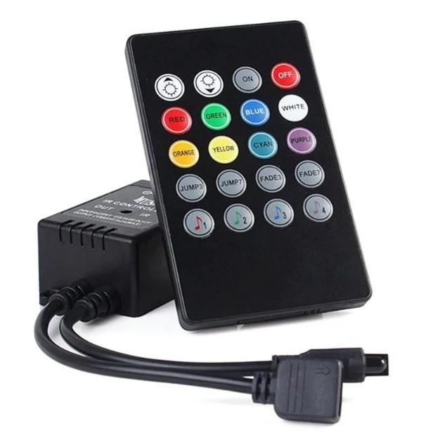 Светодиодная лента с пультом и контроллером MHZ SMD 5050 RGB 7373, гибкая