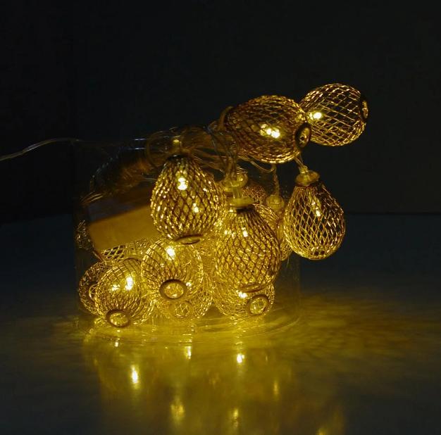 Гирлянда светодиодная Xmas Golden Lamp 7400 20 LED 4 м Yellow