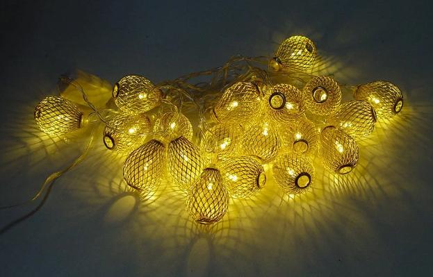 Гирлянда светодиодная Xmas Golden Lamp 7400 20 LED 4 м Yellow