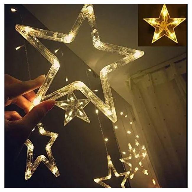 Фото 2 Гирлянда светодиодная Xmas STAR CURTAIN WW