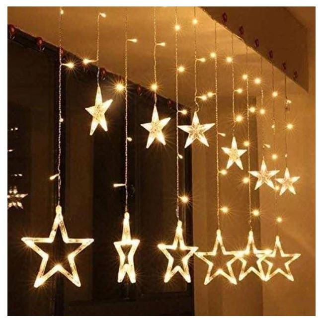 Гирлянда светодиодная Xmas STAR CURTAIN WW