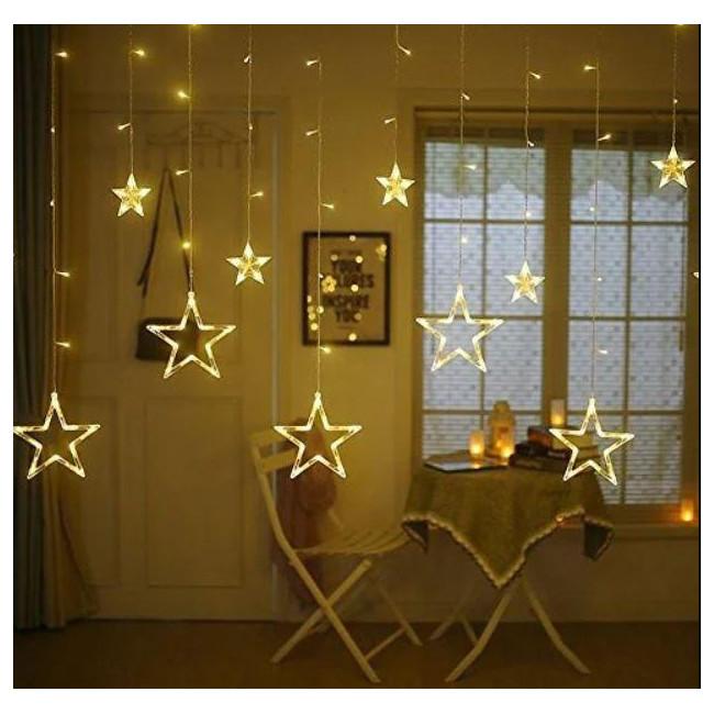 Гирлянда светодиодная Xmas STAR CURTAIN WW