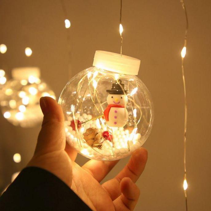 Гирлянда Xmas WW-1 Copper Curtain Ball Lamp