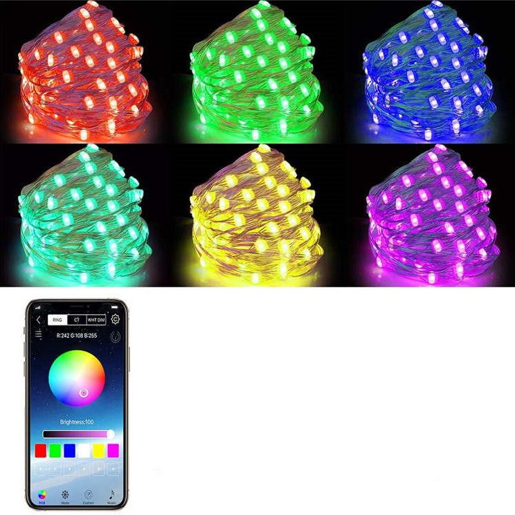 Гирлянда LED  c Вluetooth и управлением с телефона