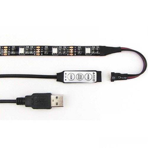 Светодиодная лента с USB и миниконтроллером Feron LS708 RGB