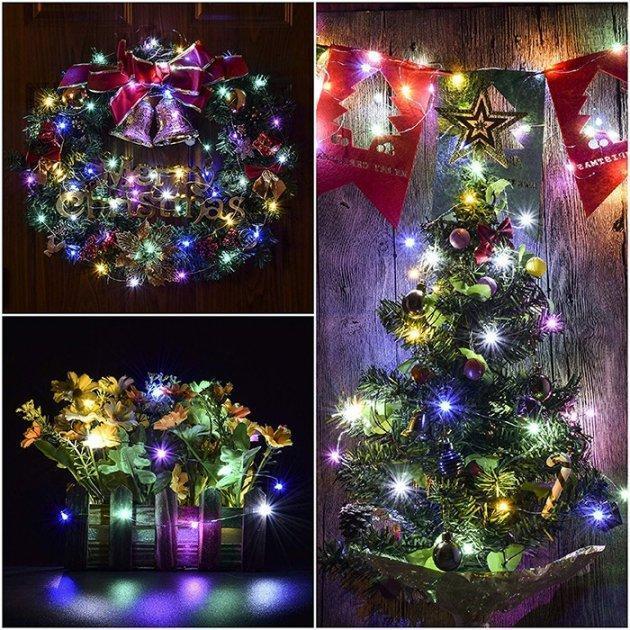 Гирлянда Xmas 200 Led Капля росы 20M Мультицветная 220V