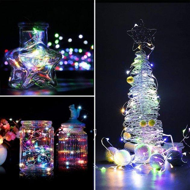 Фото 4 Гирлянда Xmas 200 Led Капля росы 20M Мультицветная 220V